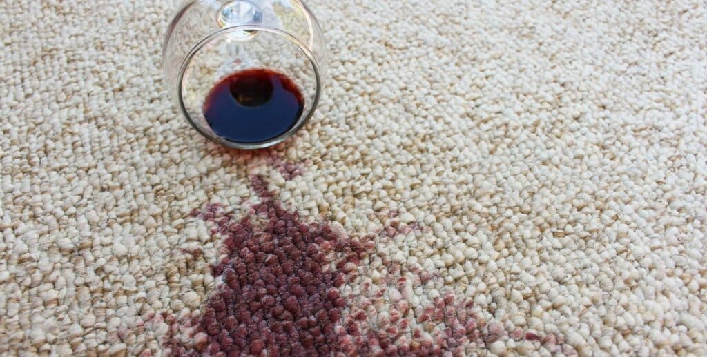Derramei vinho no tapete